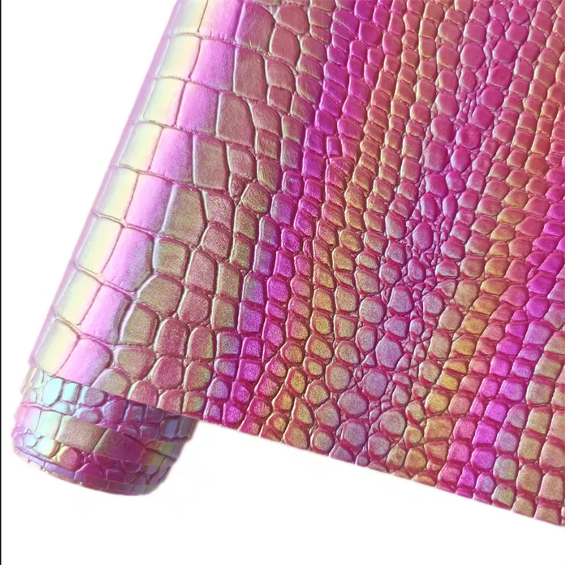 Rainbow Crocodile PU-skinn