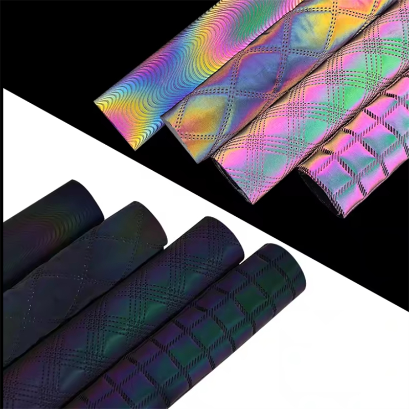 Reflective Pu Synthetic Fabric