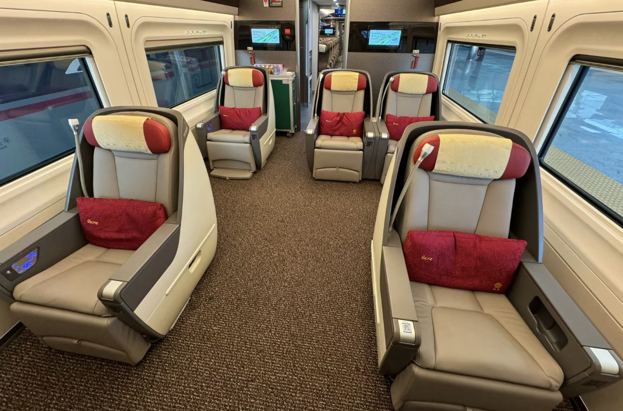 High-speed rail seats