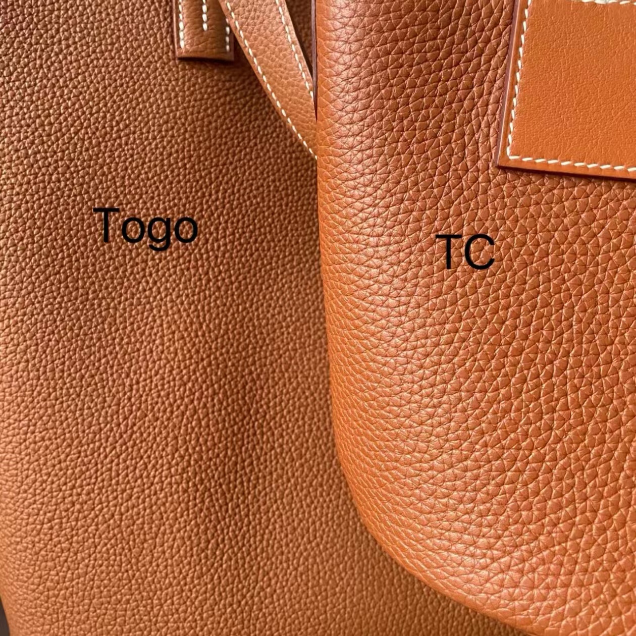 Rozdiel medzi kožou Togo a kožou TC