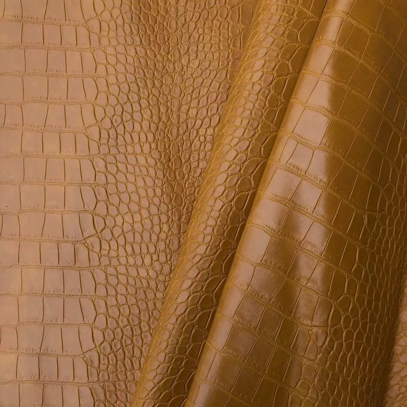 Crocodile Stone Pattern Leather