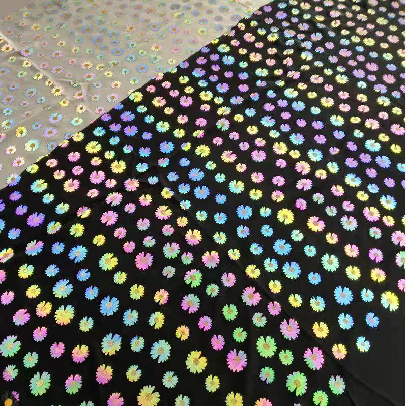 Reflective Rainbow Fabric for Clothing