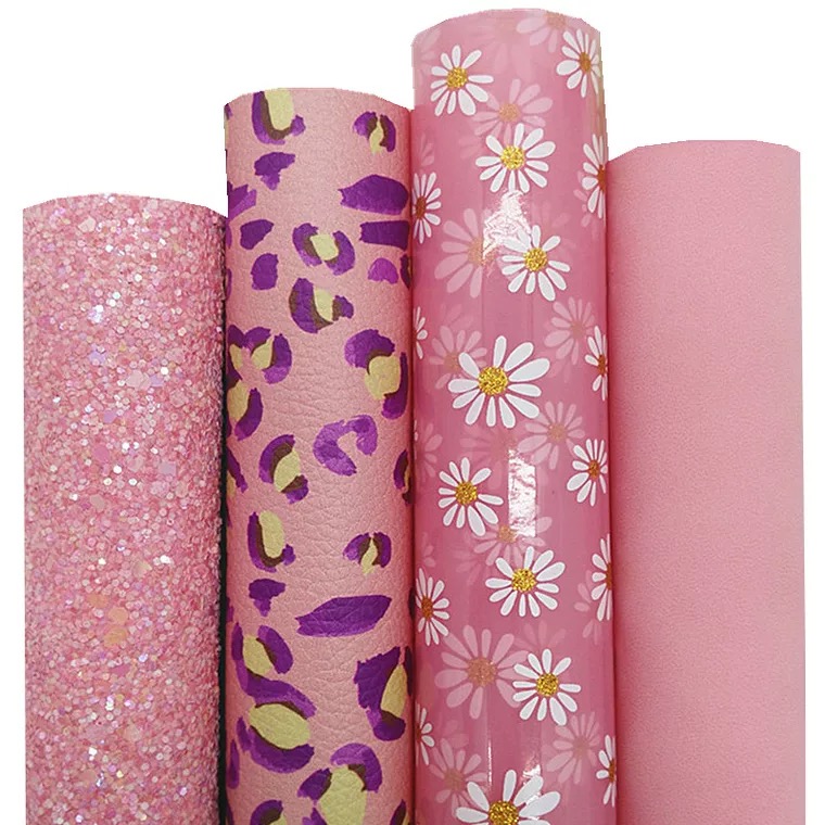 Small floral Glitter fabric